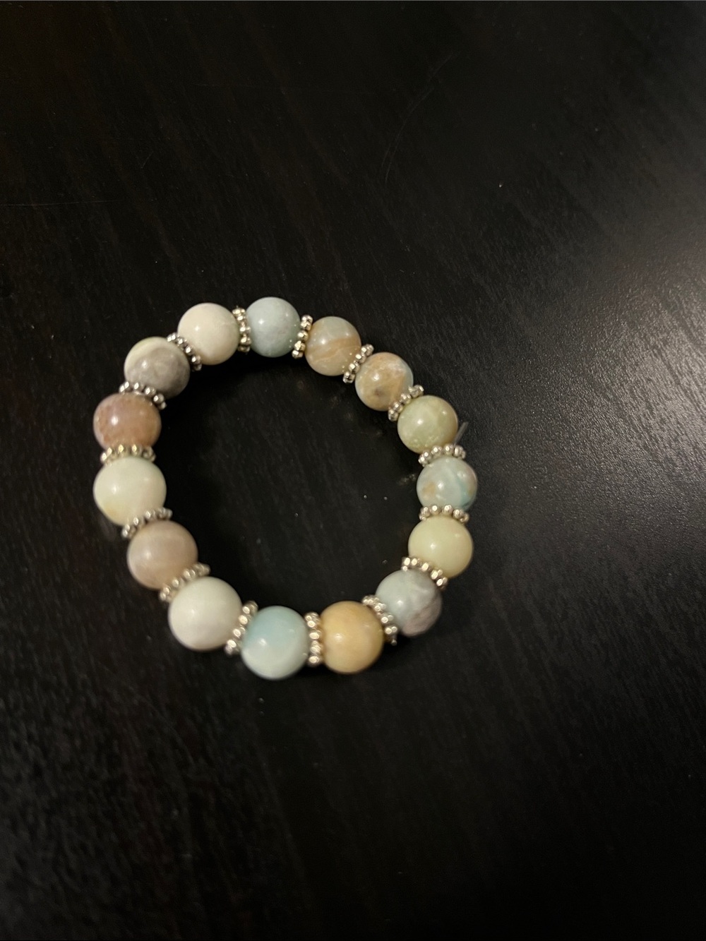 Multicolor Amazonite Beaded Stretch Bracelet